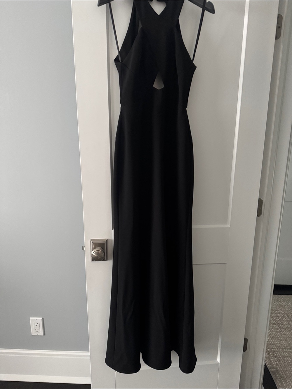 BCBGMaxAzria Black Cutout Maxi Dress
